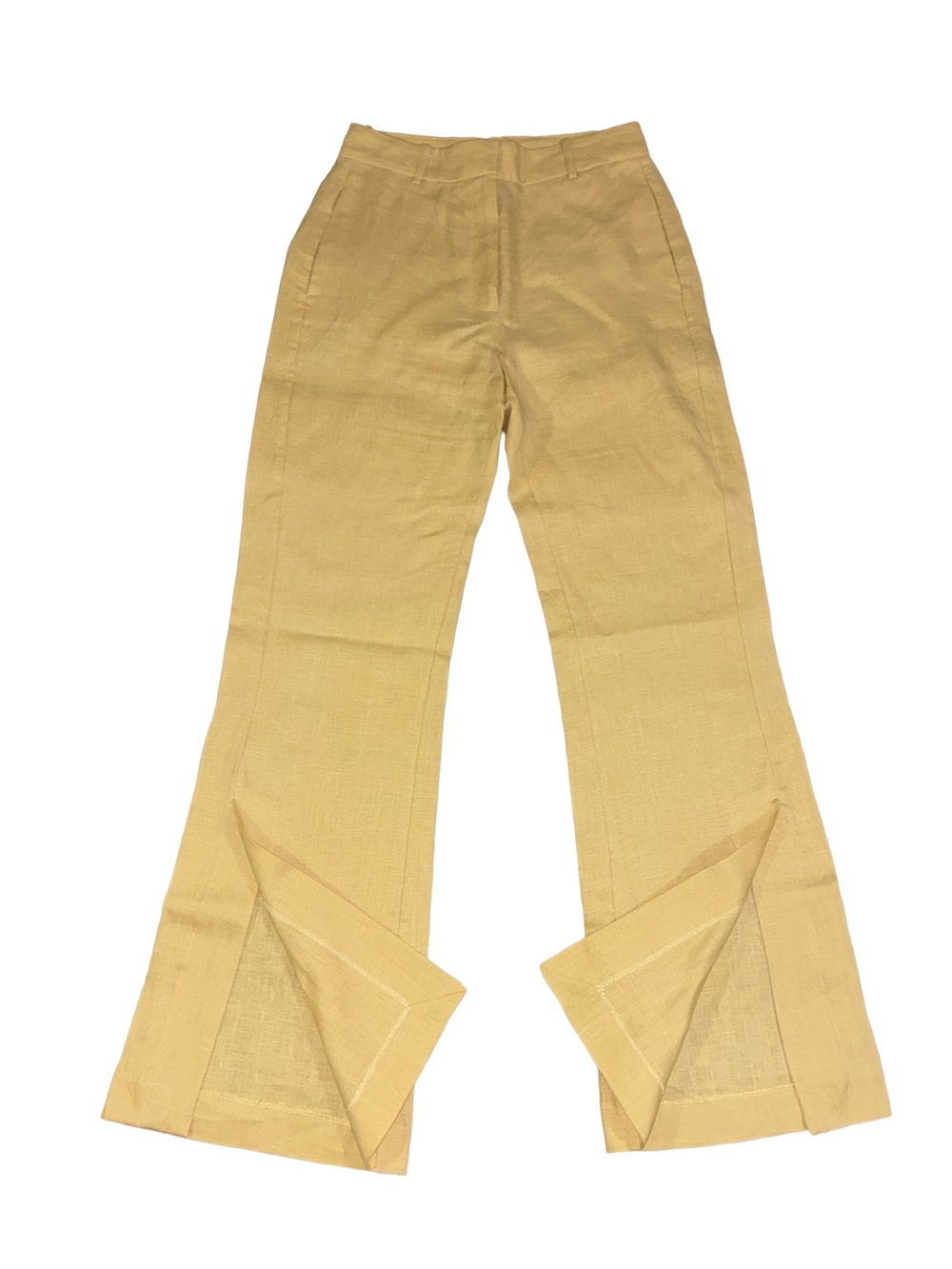 MNG Mango, High Rise Bootcut Trousers, 100% Linen, Size 6